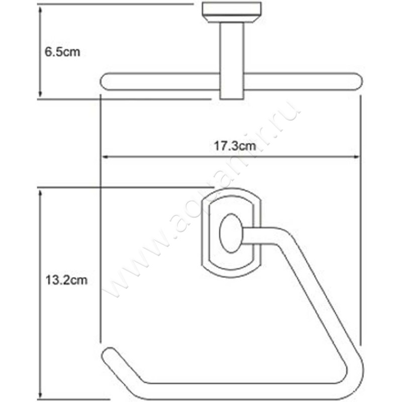 Полотенцедержатель Wasserkraft Oder K-3061 размеры