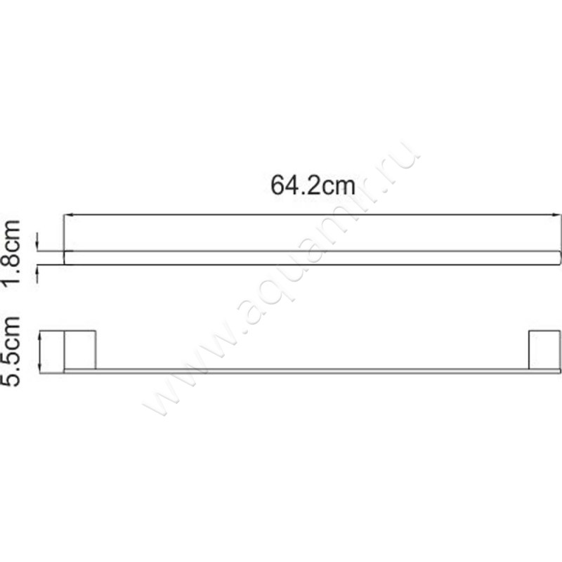 Полотенцедержатель Wasserkraft Sauer K-7930 размеры