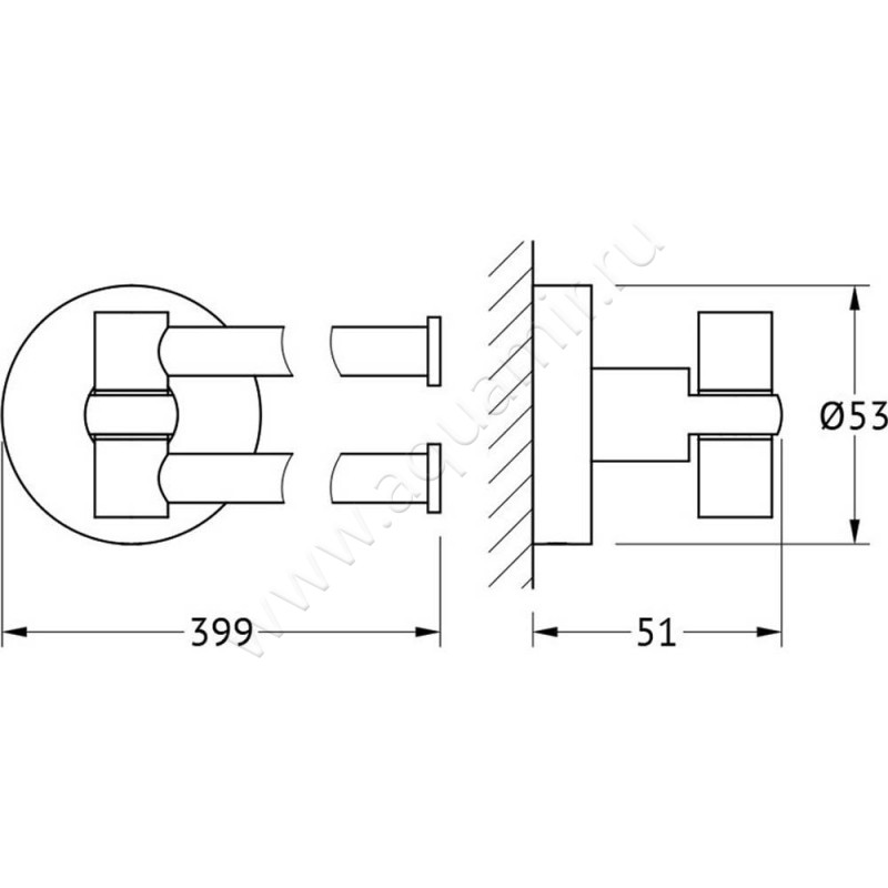 Полотенцедержатель Artwelle Harmonie HAR 023 размеры