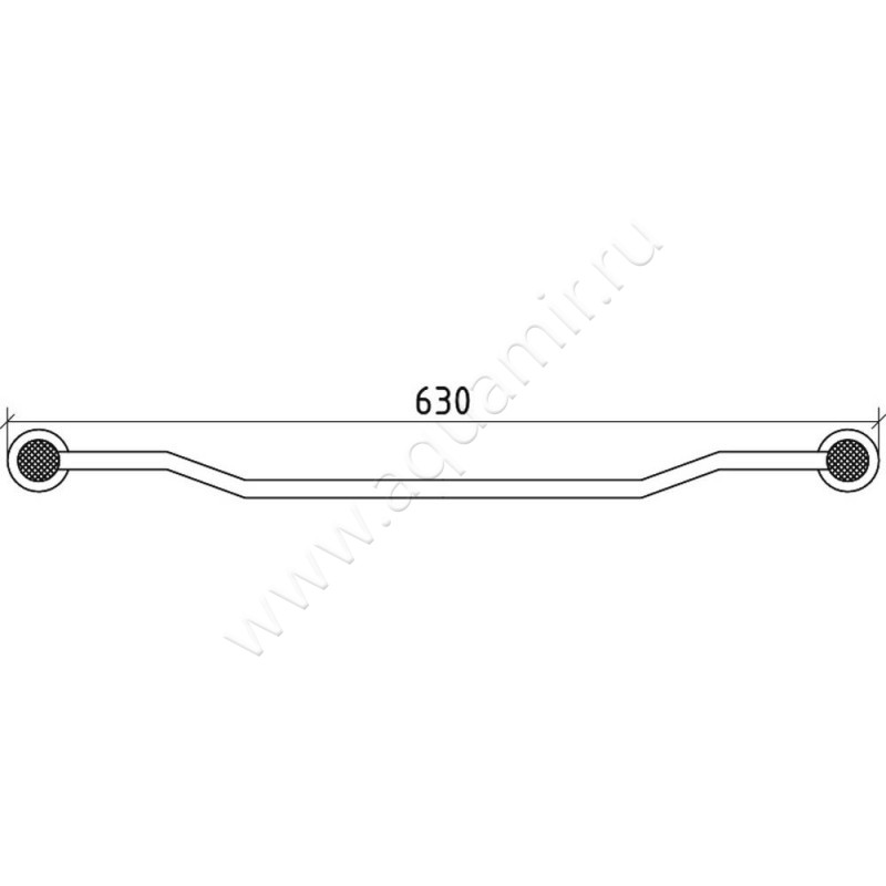 Полотенцедержатель Boheme Royal Cristal 10922-G размеры