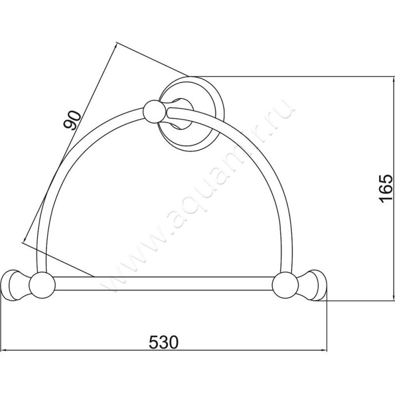 Полотенцедержатель Boheme Provanse 10805 размеры