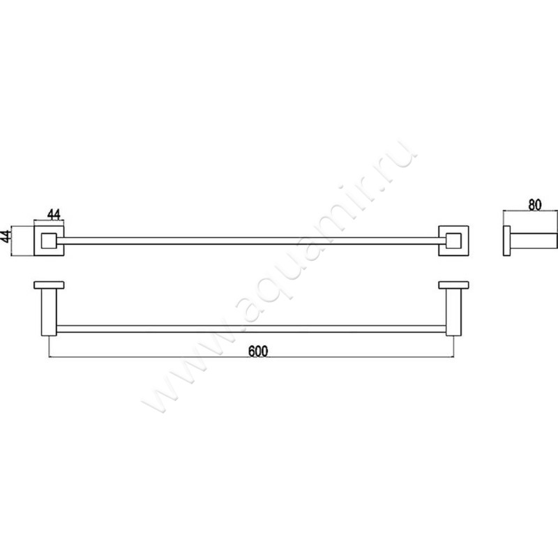 Полотенцедержатель Timo Selene 10053/00 размеры