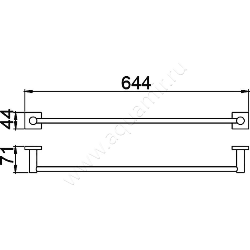 Полотенцедержатель Timo Selene 12053/03 размеры