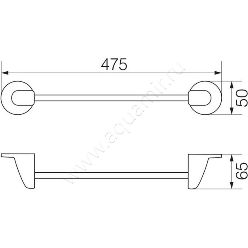 Полотенцедержатель Veragio Oscar OSC-5220.BR размеры