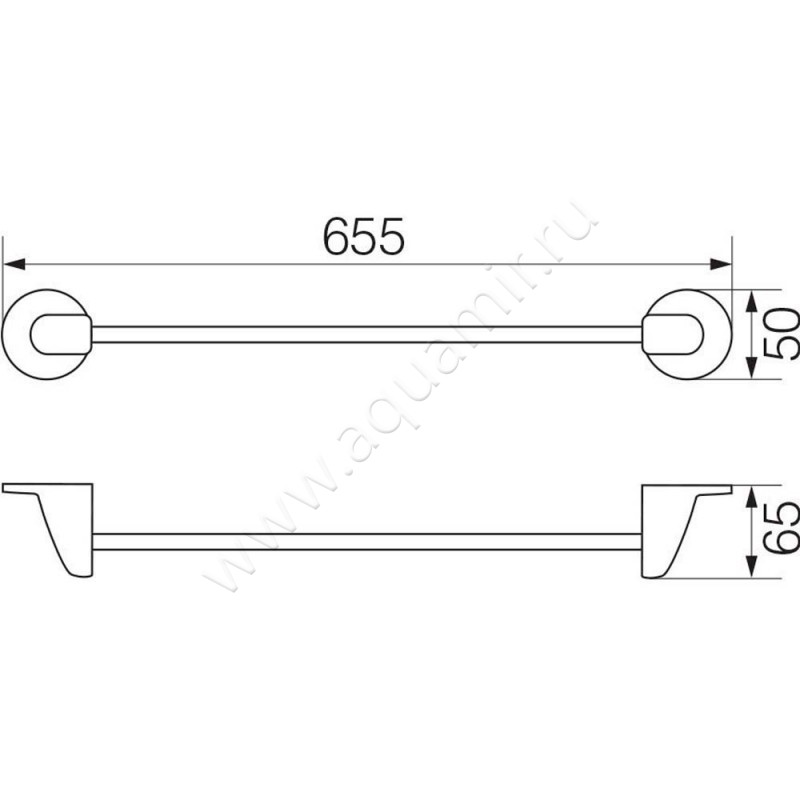 Полотенцедержатель Veragio Oscar OSC-5221.CR размеры