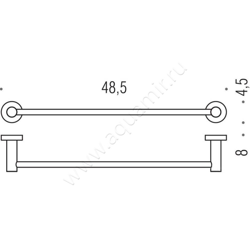Полотенцедержатель Colombo Plus W4910.BM размеры