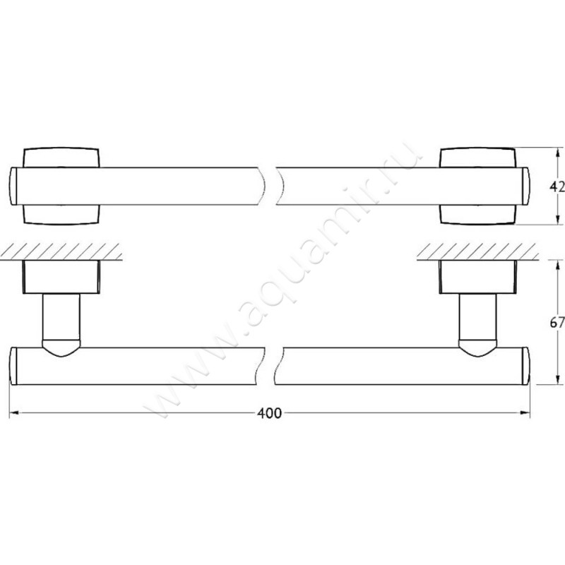 Полотенцедержатель FBS Esperado ESP 030 размеры