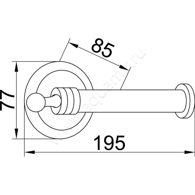Держатель туалетной бумаги Boheme Hermitage Bronze 10335 размеры