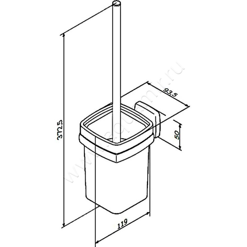 Ершик AM.PM Gem A9033400 размеры