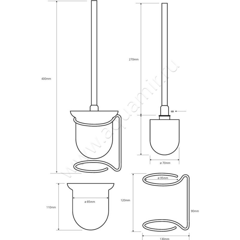 Ершик Bemeta Omega 104113107 размеры