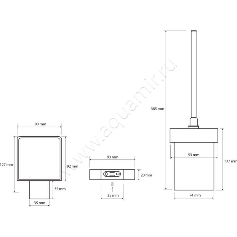Ершик Bemeta Nero 135013010 размеры