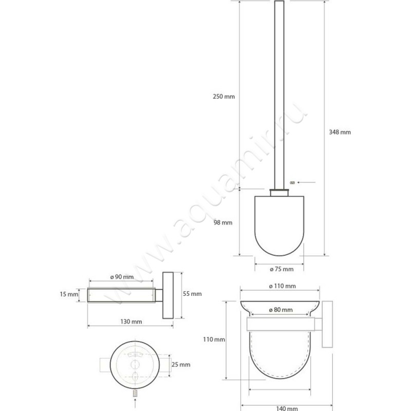 Ершик Bemeta Neo 104113015 размеры