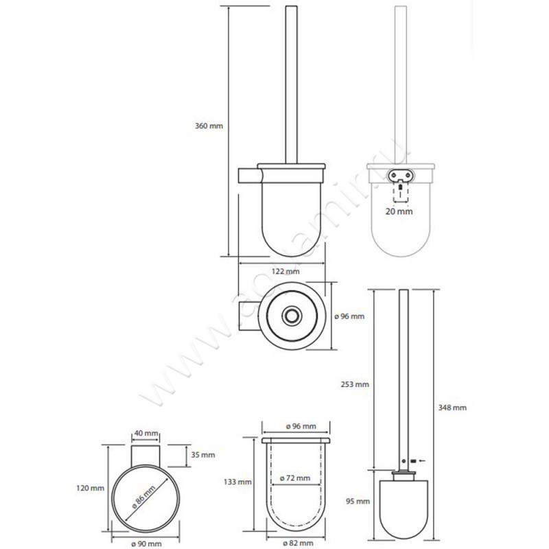 Ершик Bemeta Organic 157113141 размеры