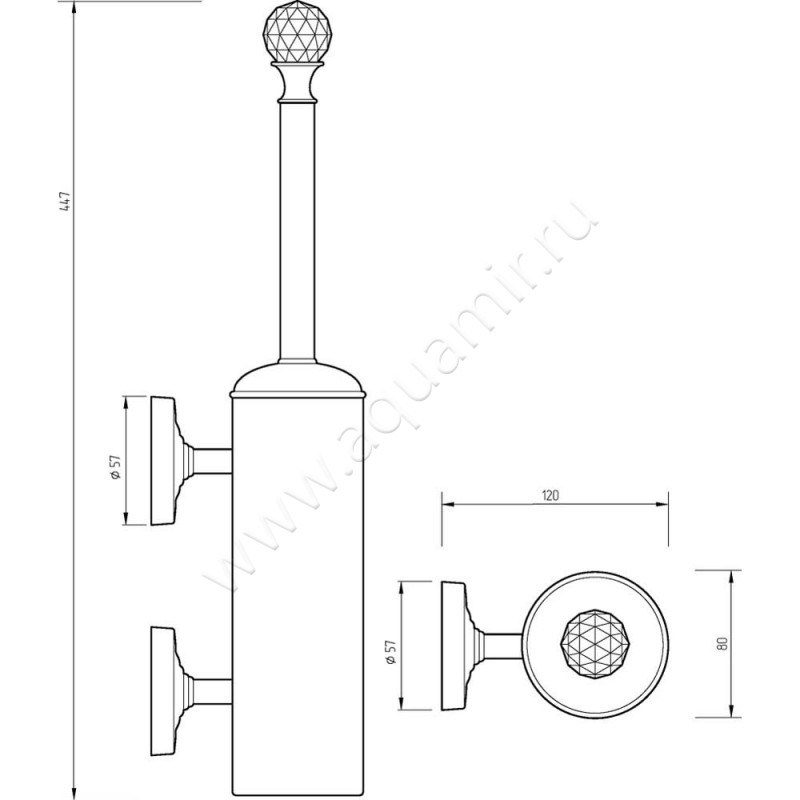 Ершик Migliore Amerida 16561 размеры