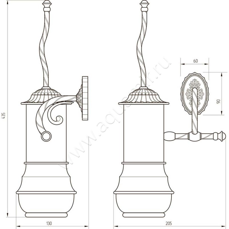 Ершик Migliore Edera 16939 размеры