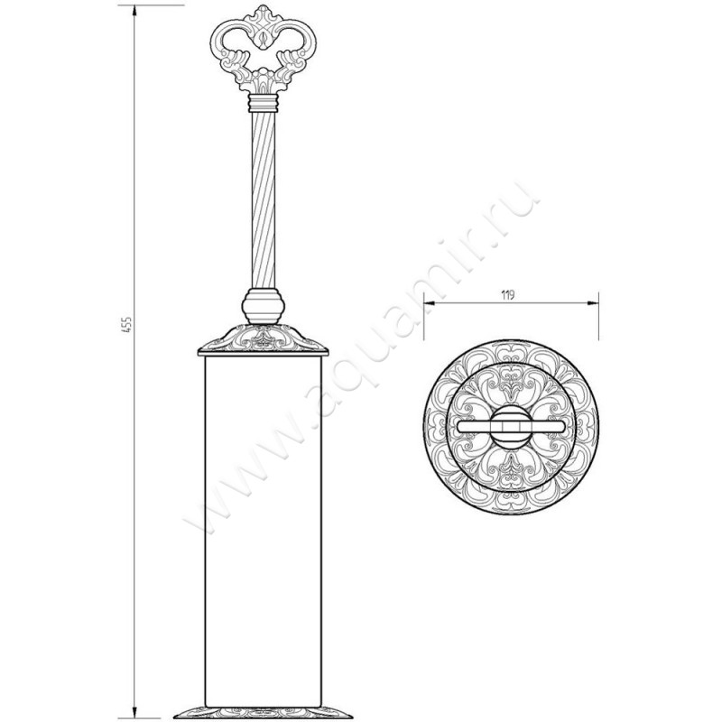 Ершик Migliore Elisabetta 17029 размеры