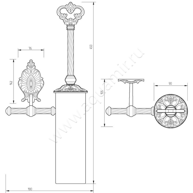 Ершик Migliore Elisabetta 17064 размеры