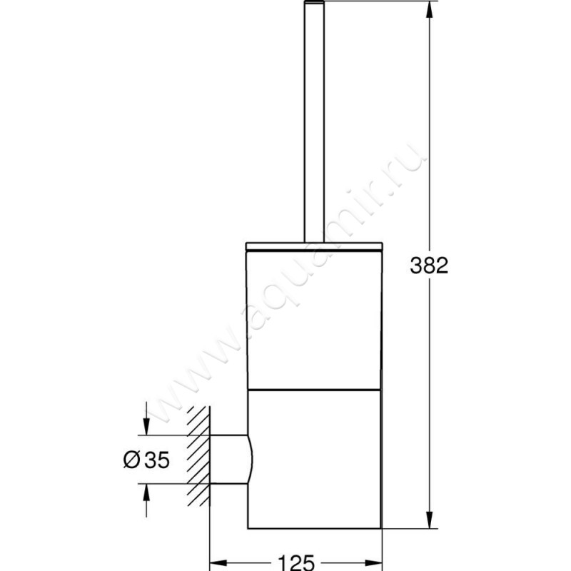 Ершик Grohe Atrio New 40314DC3 размеры