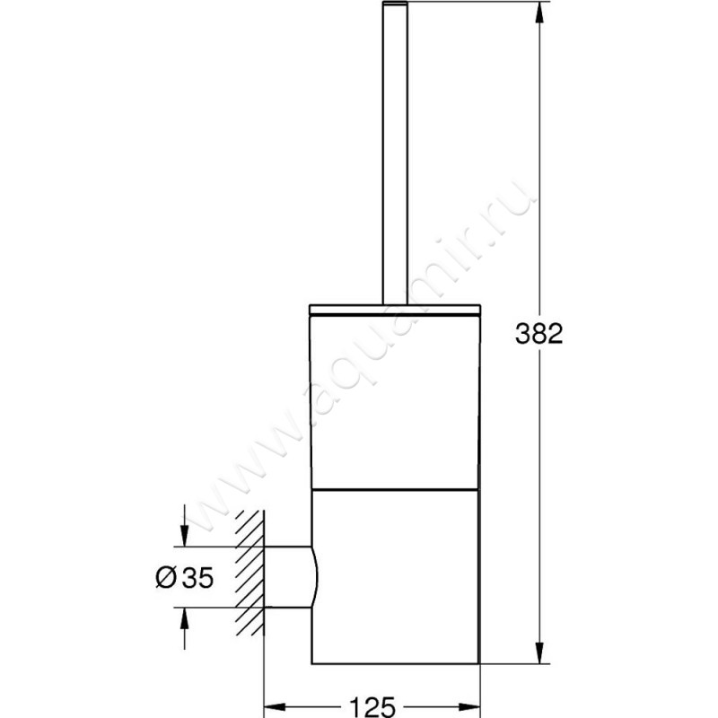 Ершик Grohe Atrio New 40314DA3 размеры