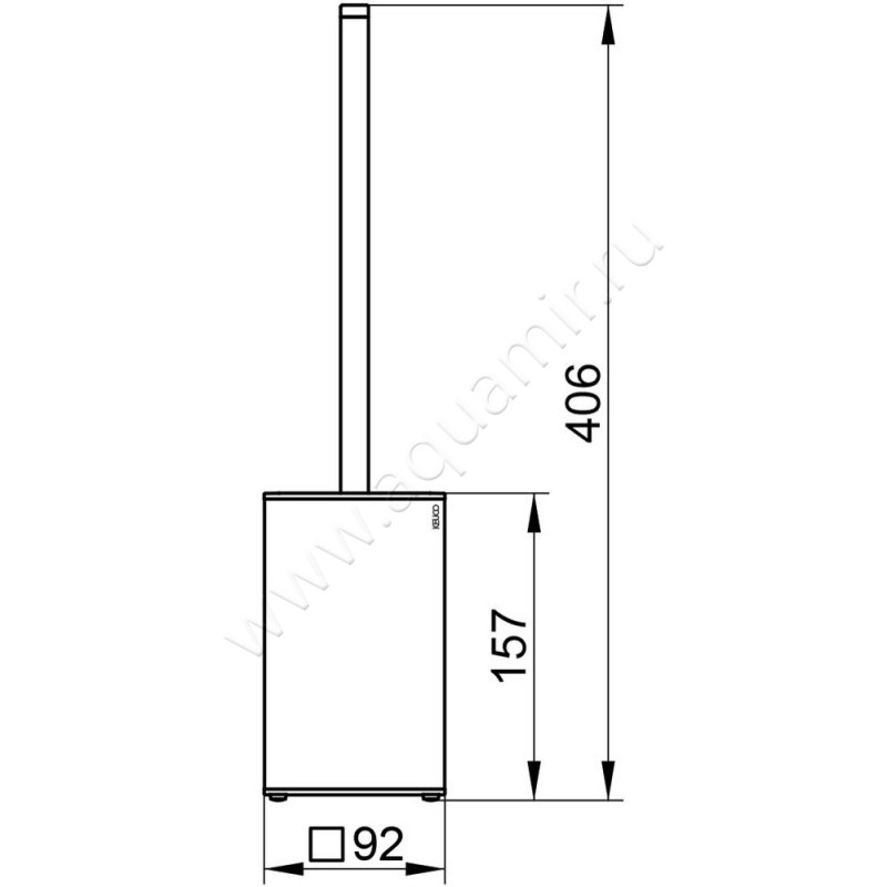 Ершик Keuco Edition 90 19069010100 размеры