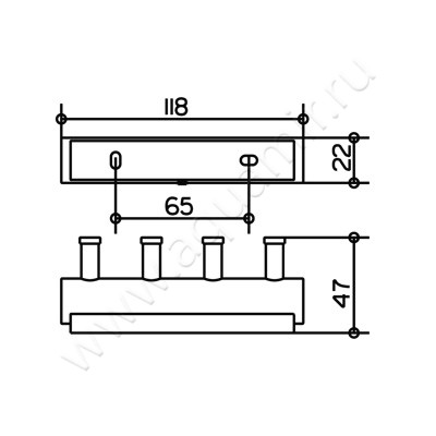 Крючок Keuco Plan 14913 010000 размеры