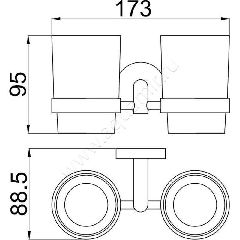 Стакан Allen Brau Priority 6.31003-00 размеры