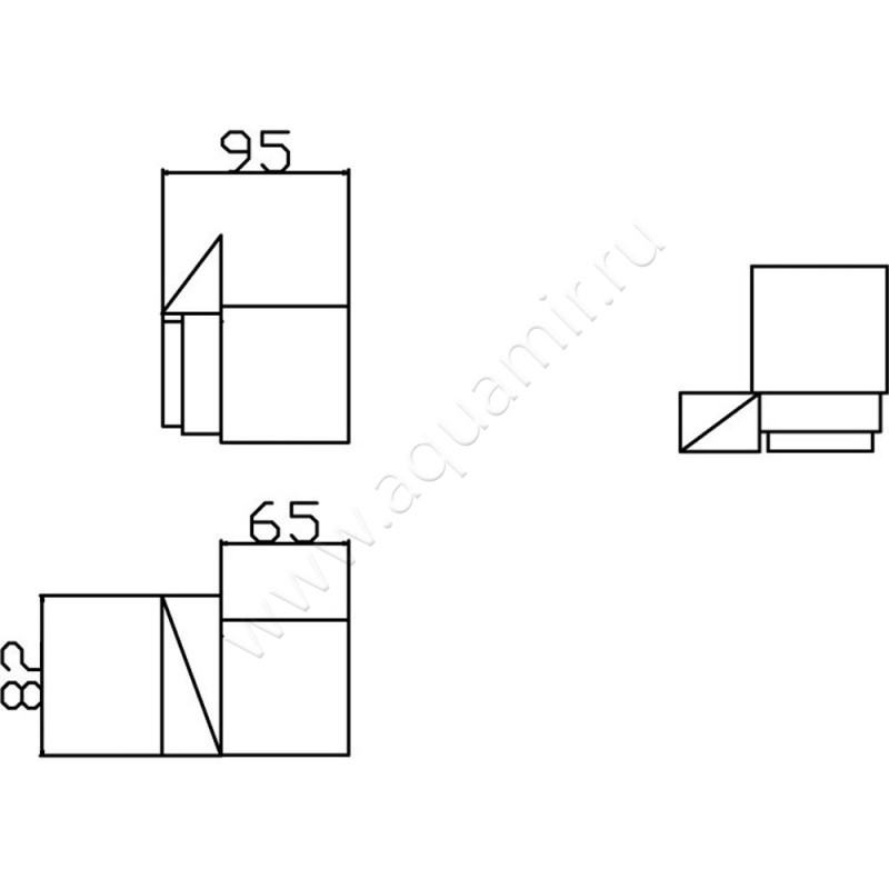 Стакан Boheme New Venturo 10314-CR-B размеры