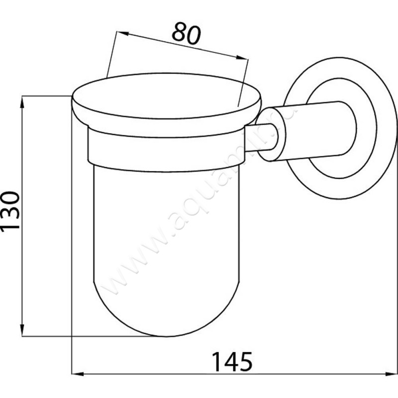 Стакан Boheme Murano Cristal 10904-CRST-BR размеры