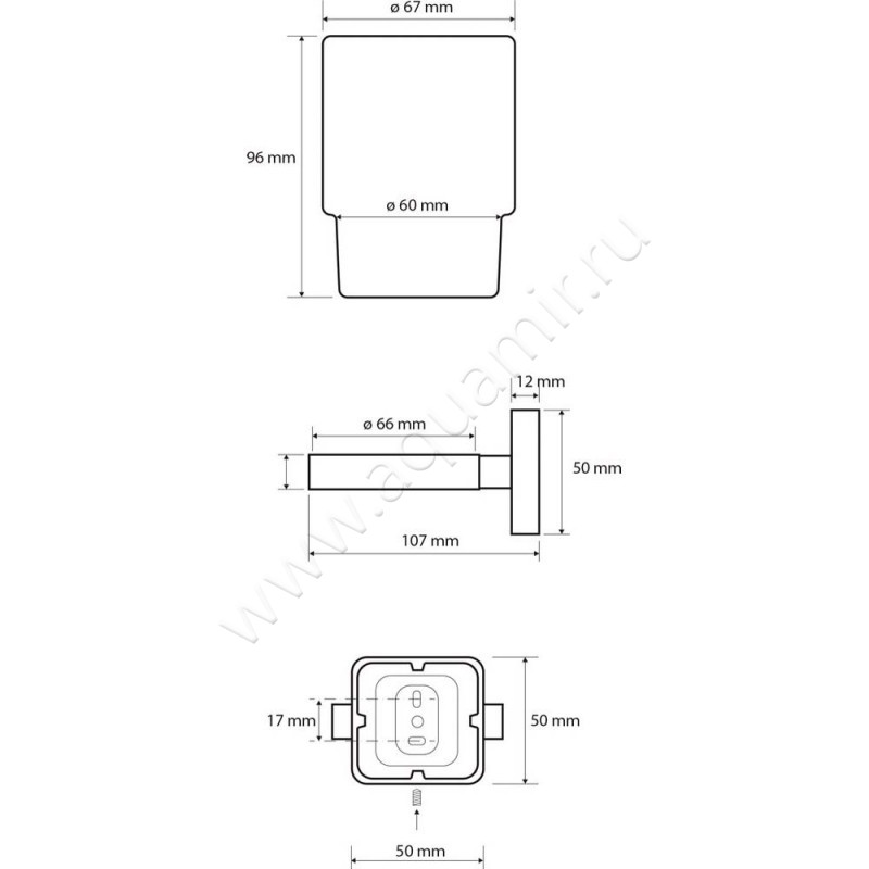 Стакан Bemeta Tasi 154110012 размеры