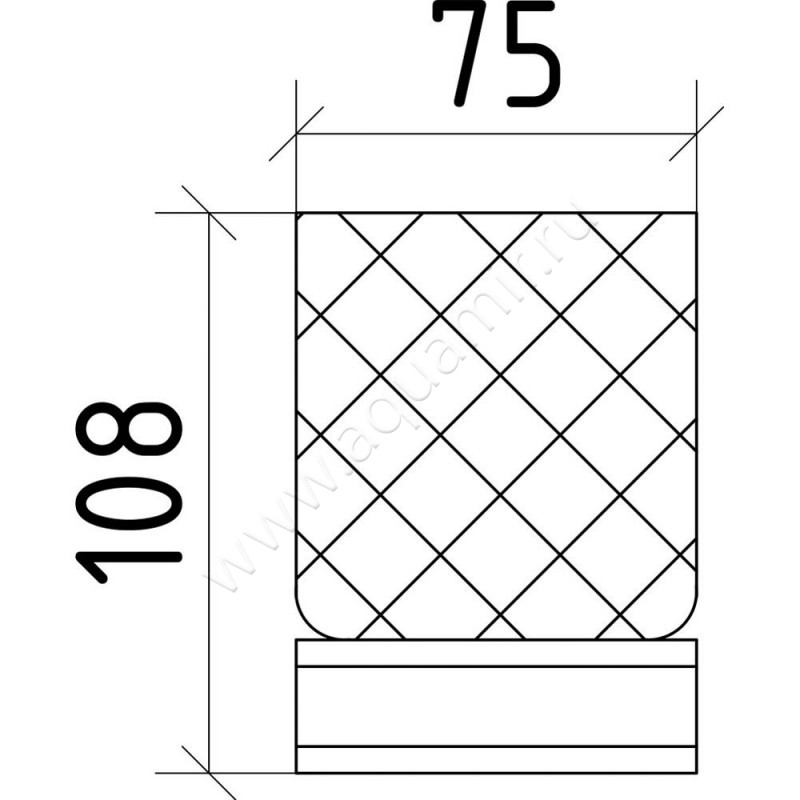 Стакан Boheme Royal Cristal 10931-G размеры