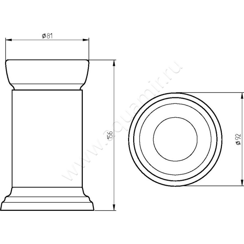 Стакан Migliore Mirella 17226 размеры