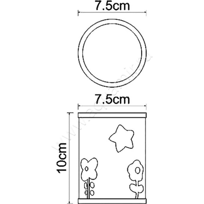 Стакан Wasserkraft Ammer K-6428 размеры