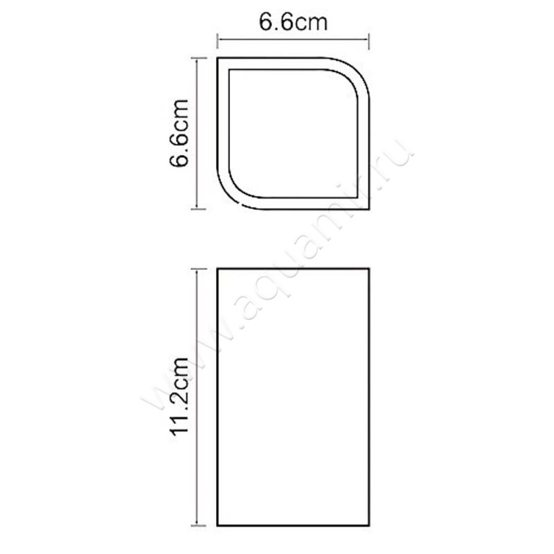 Стакан Wasserkraft Elbe K-2728 размеры