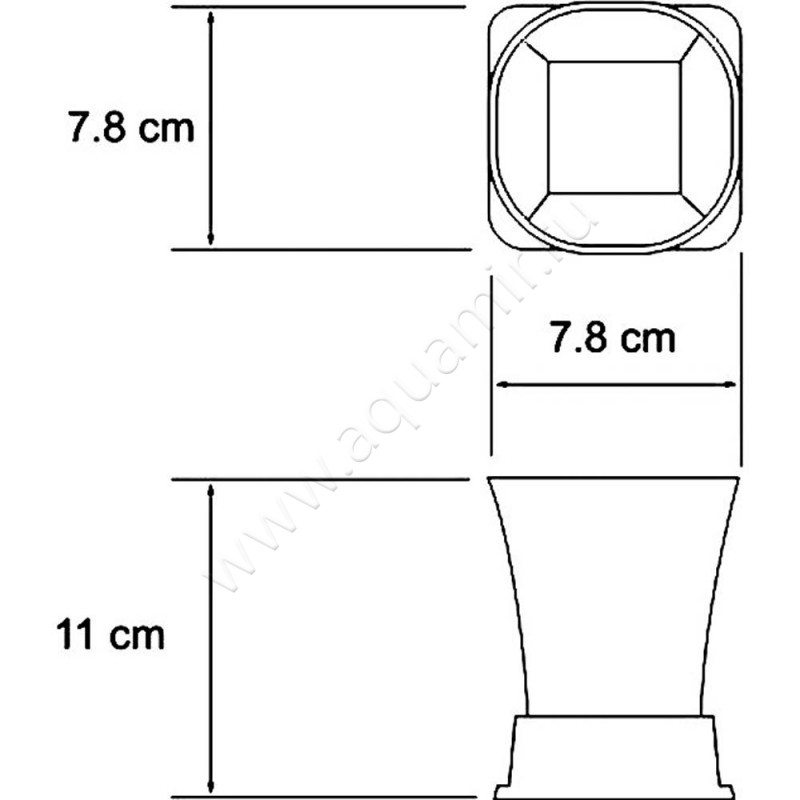 Стакан Wasserkraft Exter K-5528 размеры
