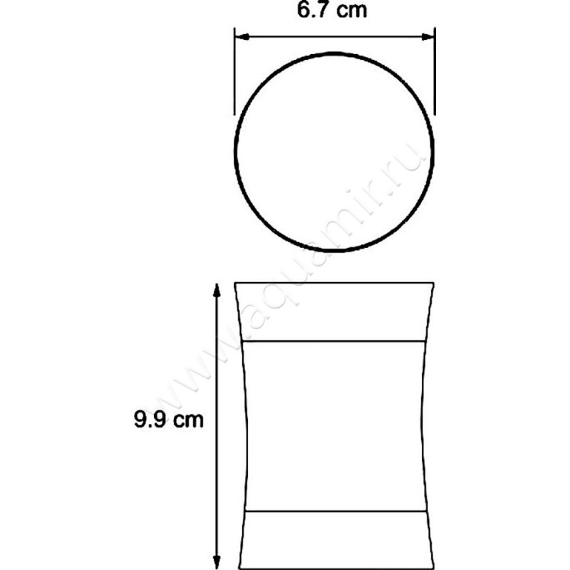 Стакан Wasserkraft Wern K-7528 размеры