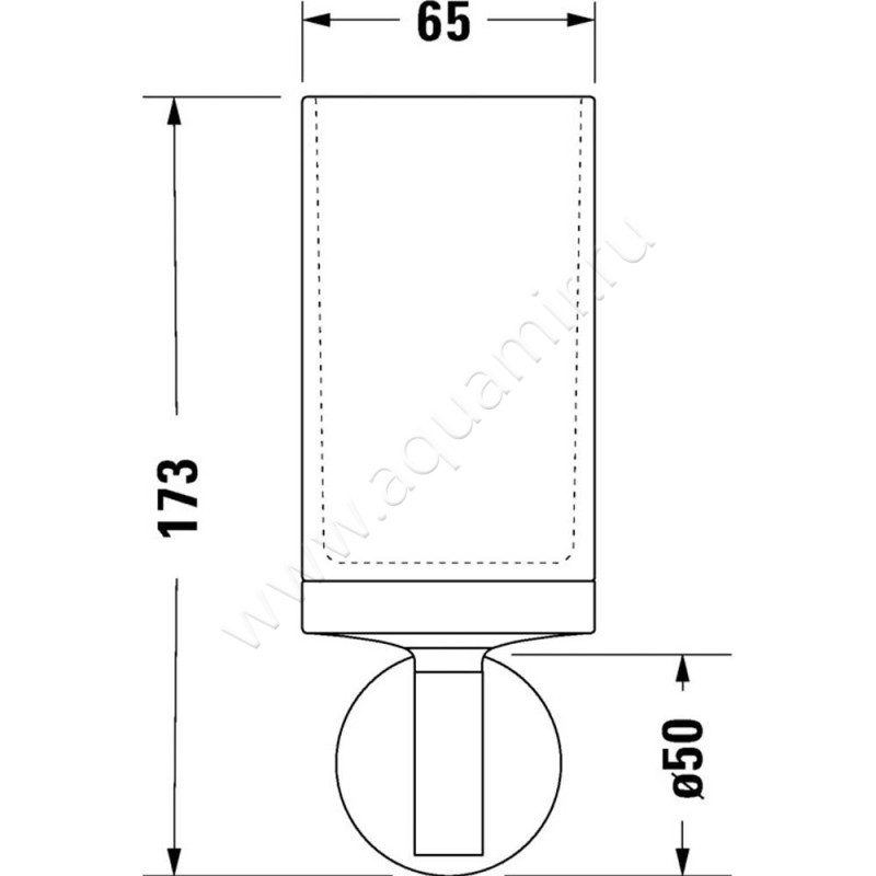 Стакан Duravit Starck T 0099311000 размеры