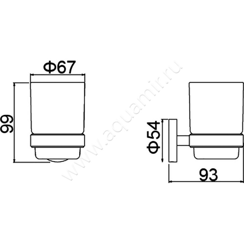 Стакан Timo Saona 1303117 размеры