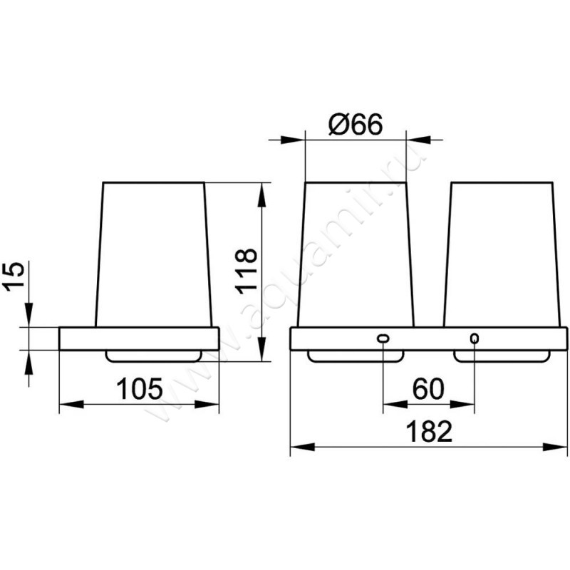 Стакан Keuco Edition 11 11151139000 размеры