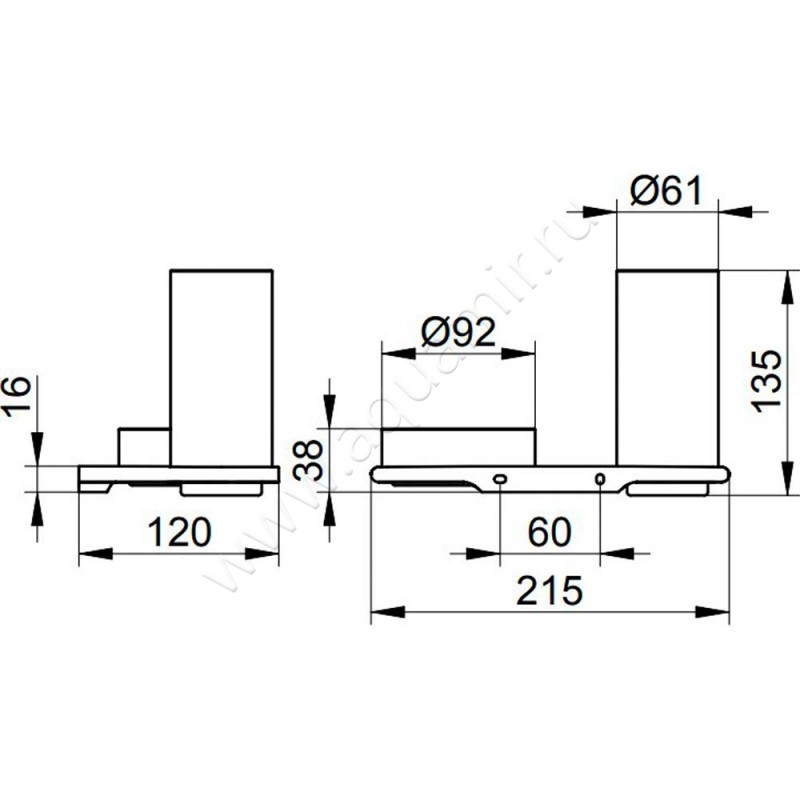 Стакан Keuco Edition 400 11554019000 размеры