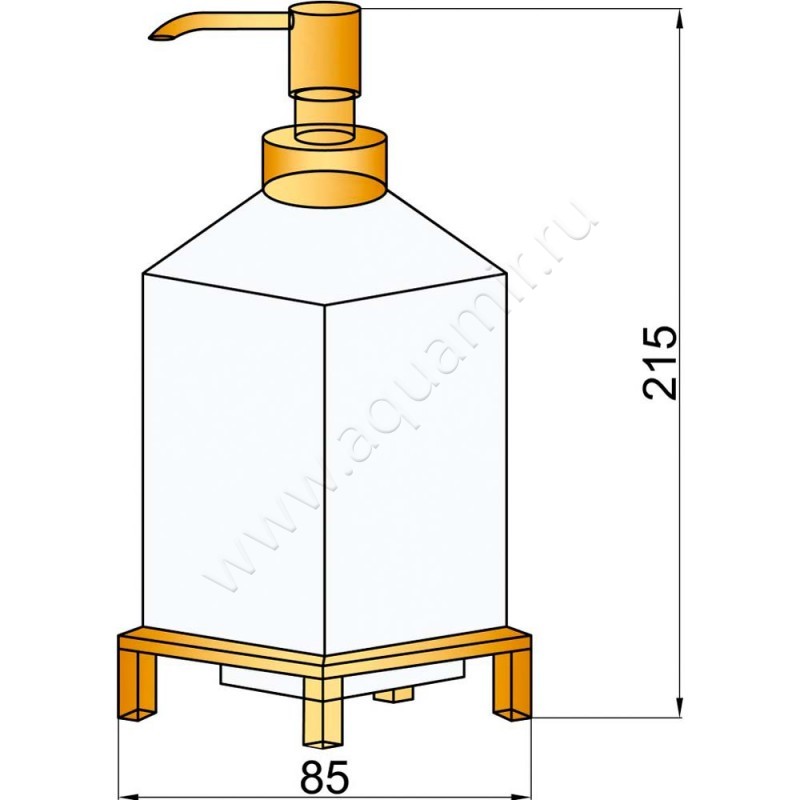 Дозатор Boheme 10224 размеры