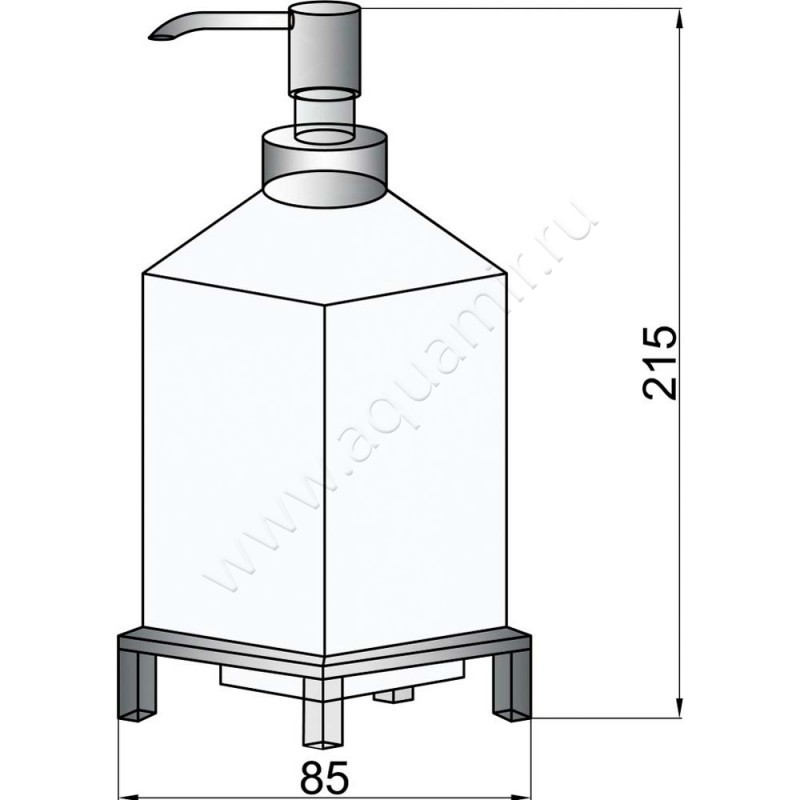 Дозатор Boheme 10226 размеры