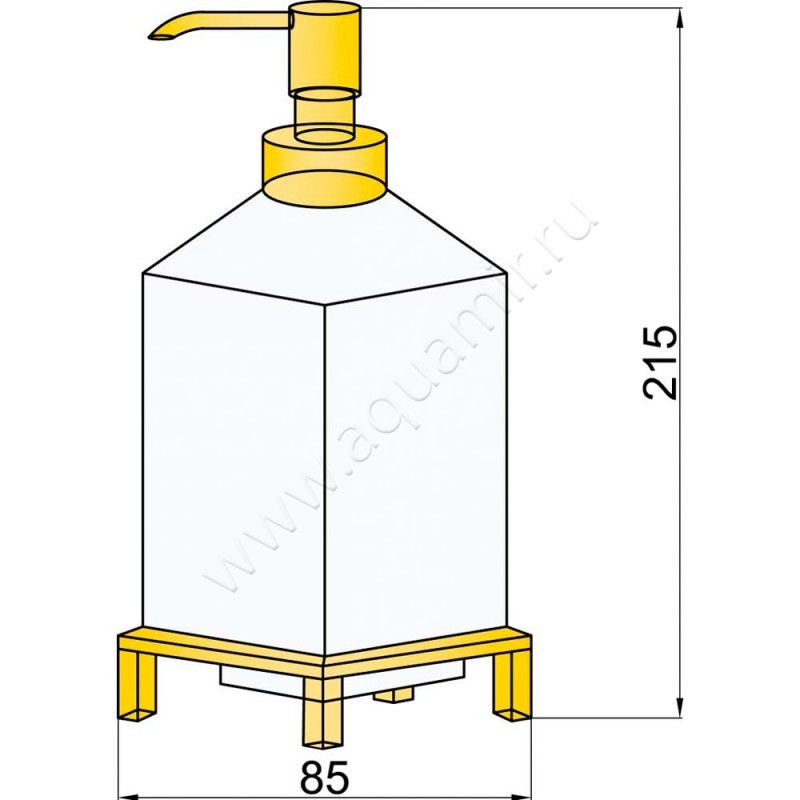 Дозатор Boheme 10225 размеры