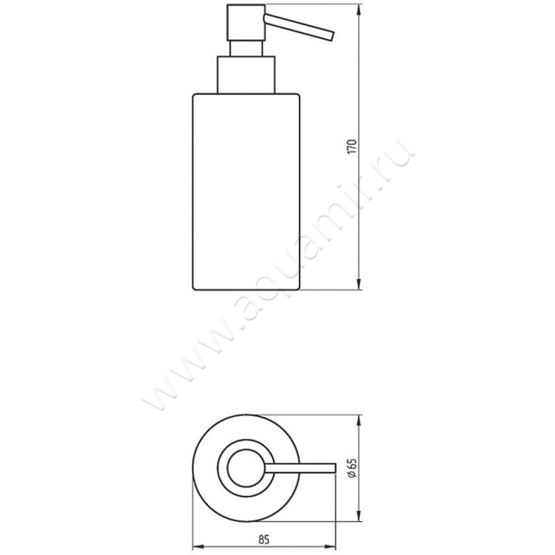 Дозатор Migliore Fortis 29742 размеры