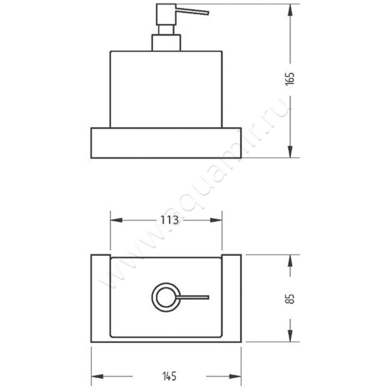 Дозатор Migliore Kvant 30234 размеры