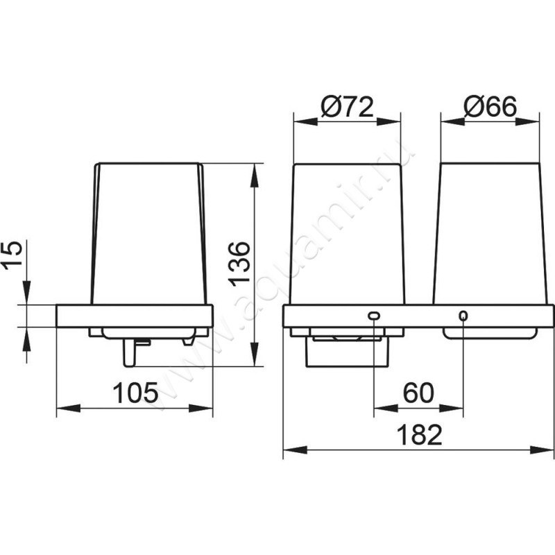 Дозатор Keuco Edition 11 11153139000 размеры