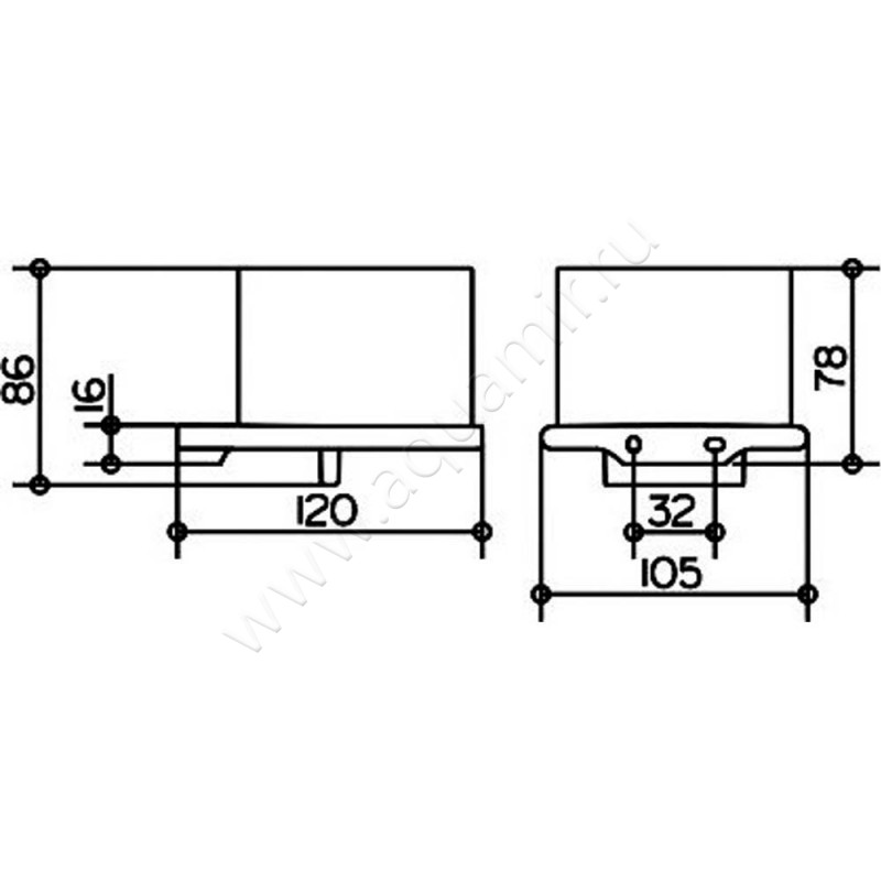 Дозатор Keuco Edition 400 11552 019000 размеры