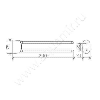 Полотенцедержатель Keuco Elegance 11620010000 размеры