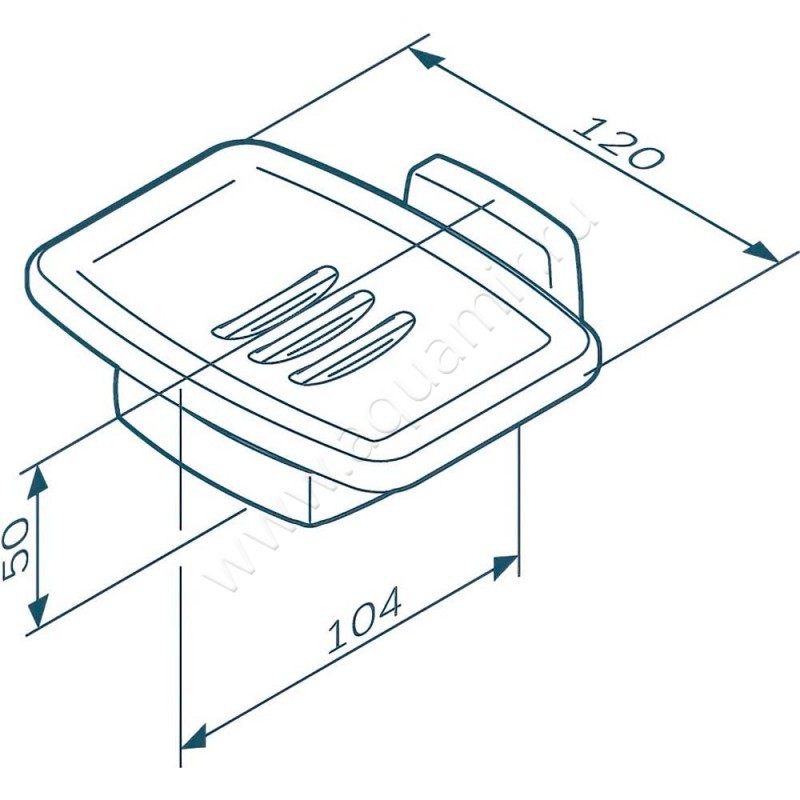 Мыльница AM.PM Gem A9034222 размеры