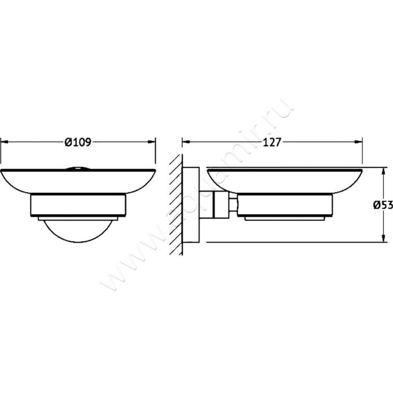 Мыльница Artwelle Harmonie HAR 014 размеры