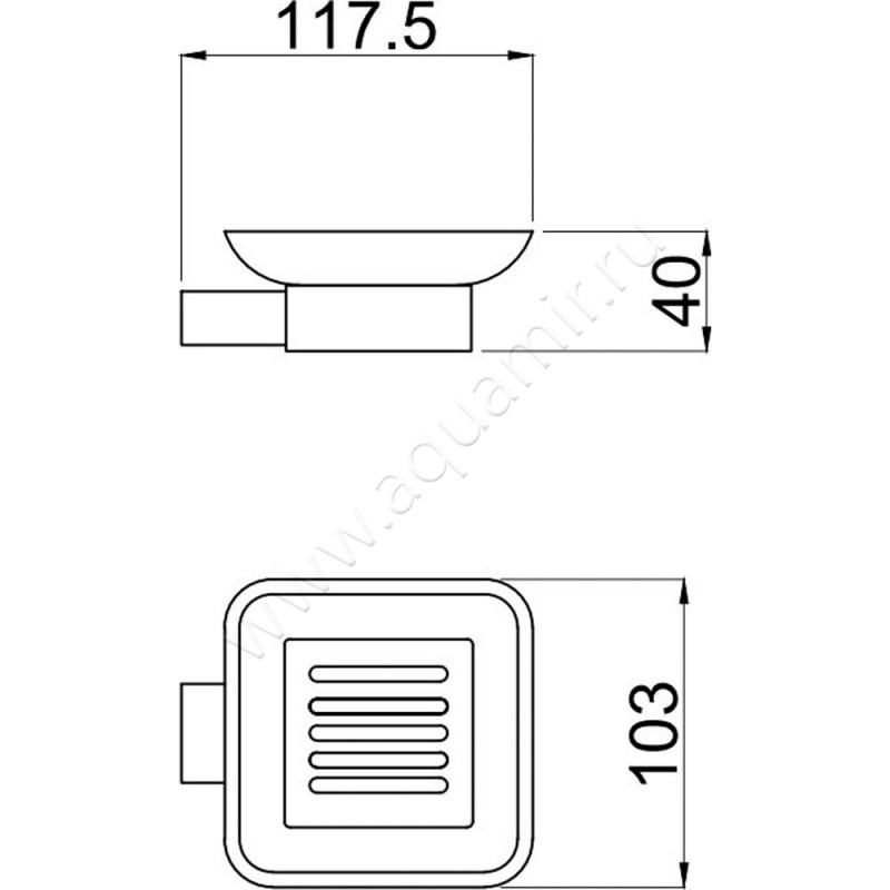 Мыльница Allen Brau Infinity 6.21004-00 размеры
